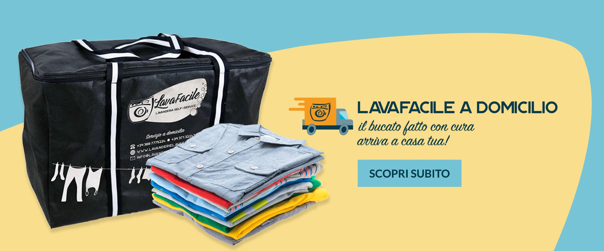 Lavanderie LavaFacile -  La prima lavanderia self service a Rimini con servizio a domicilio.